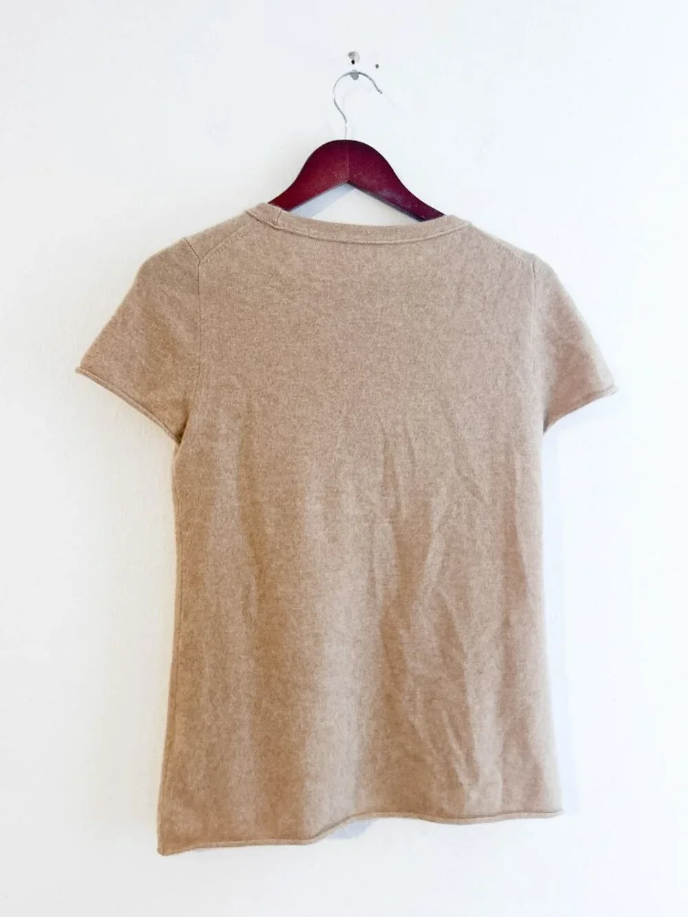 J.Crew Short-Sleeve 100% Cashmere T-Shirt Sweater